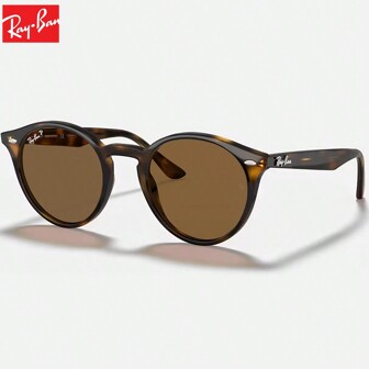 Ray-Ban Raybons Women's Round Lightweight Polycarbonate Lens Fashion Glasses, Thin Injection Molded Frame, Stylish Glasses Suitable For Men And Women, Neutral Design Flattering Lenses, Gift For Adults, Boyfriend, Husband, Everyday Use, Driving, Sports, Travel, Party