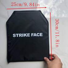 1pc 45-Layer PE Soft Material PE Hunting Plate G-- 3A Level Bulletproof Plate 25*30cm /10*12 Inches PE Vest Insert Plate Chest Plate Training Use - 10x12 Inches - 黑色 - 查看 2