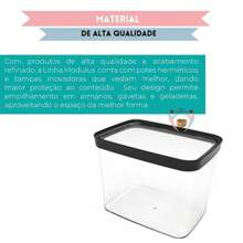 Pote Hermético Cozinha  4 Litros Pote Hermetico 4000ml Porta Mantimentos para grãos arroz ração Resistente