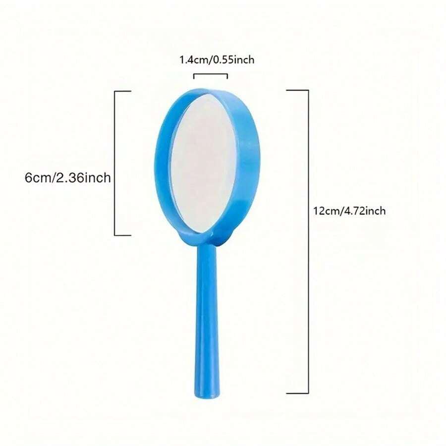 1pc/5pcs Colorful Handheld Magnifying Glass, Portable & Durable Lens