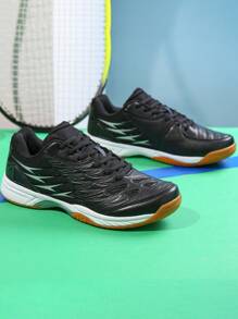 Tennis Shoes Lightweight Pickleball All Court Shoes Indoor Outdoor Badminton Sneaker With Arch Support Court Training  For Men, Women, And Students. Suitable For Badminton, Table Tennis, Tennis, And Other Sports - 黑色 - 查看 6