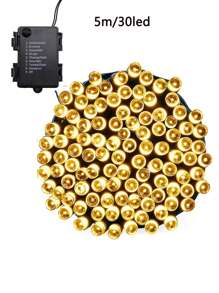 5M/10M Waterproof Fairy String Lights, Indoor & Outdoor Lighting, Suitable For Christmas Tree, Garden, Home, Wedding, Lawn, Party Decoration (Purple, Warm White, Colorful) Halloween Decoration Room Decor Halloween Garden Decor For Gift Fairy Holiday Decor Festival Decor