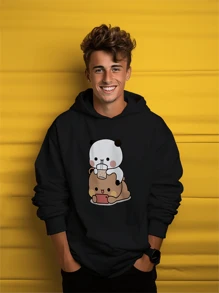 Blusa Moletom Ursinho Casal Panda Urso fofo 0145