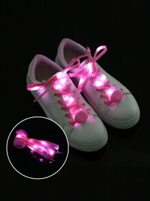 8th Generation LED Colorful Shoelaces, Fashionable Nylon Braided Luminous Laces For Casual, Party, Birthday, Stage Decoration - Multicolor - View 5