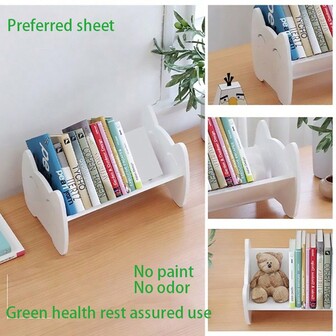 Organizador de escritorio minimalista, ordena el espacio del escritorio; Estantería minimalista compacta, adecuada para la oficina