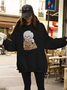 Blusa Moletom Ursinho Casal Panda Urso fofo 0145