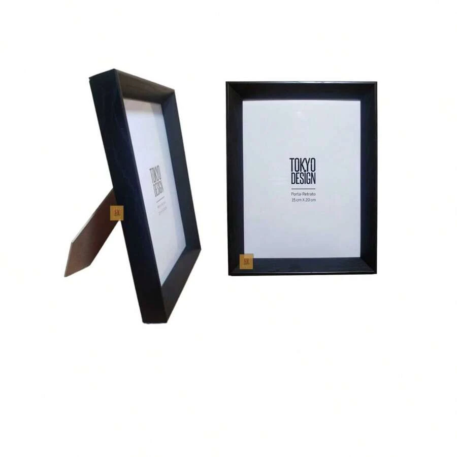 Woody Minimalist Mdf Photo Frame 15x20cm - Negro - Ver 1