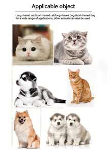 Bộ 6 chiếc/bộ Lược chải lông cho chó mèo, loại bỏ lông rụng, lược chải răng dày, lược chải lông thép diệt bọ chét - Nhiều màu - Xem 10