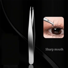 4 pièces Set de pinces professionnelles argentées - Parfait pour l'épilation des sourcils, l'enlèvement des échardes et des poils incarnés, pour hommes et femmes - Argent - Voir 4