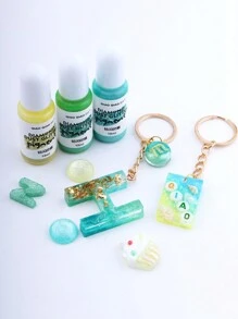 1 hộp bột nhũ epoxy 24 màu, bột màu epoxy tự làm, bột màu trang sức nghệ thuật từ nhựa epoxy, chất tạo màu nhựa UV đậm đặc, thích hợp cho vẽ tranh, làm đồ trang sức, đúc khuôn. - Nhiều màu - Xem 3