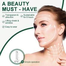 30pcs Face Lift Tape Invisible High Elasticity V-Shape Lift Sticker Patch For Lifting Tighten Face Neck Chin Eye Facial Skin Care Tool - White - View 4