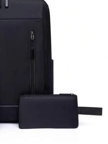 3 Pcs Back To School Backpack Set Large Capacity Multi-Piece Backpack&Crossbody Bag&Clutches Laptop Compartment School Bag Simple Casual All-Purpose Backpack Purse Solid Color Nylon School Backpack With Adjustable Strap& Multi Pockets Bookbags Lightweight Portable Zipper Bag Pack For Graduate &Teens&Boys&Perfect For Outdoors & Travel &Junior High School& Senior High School&University&Business& Work&Commute