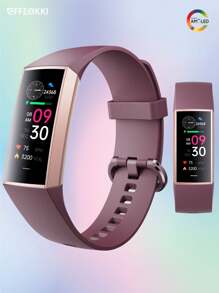 EFFEOKKI EFFEOKKI 1.1" AMOLED Fitness Tracker Smart Watch For Man Women Smart Bracelet Sport Band Waterproof Pedometer Heart Rate/Blood Pressure/Blood Oxygen Monitor Smartwatch