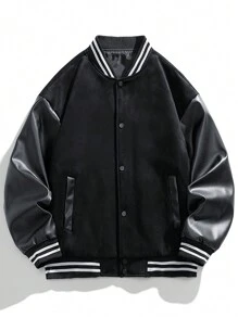 Hooded Loose Fit Jacket, Outdoor Sports Casual New Autumn Men Baseball Jacket