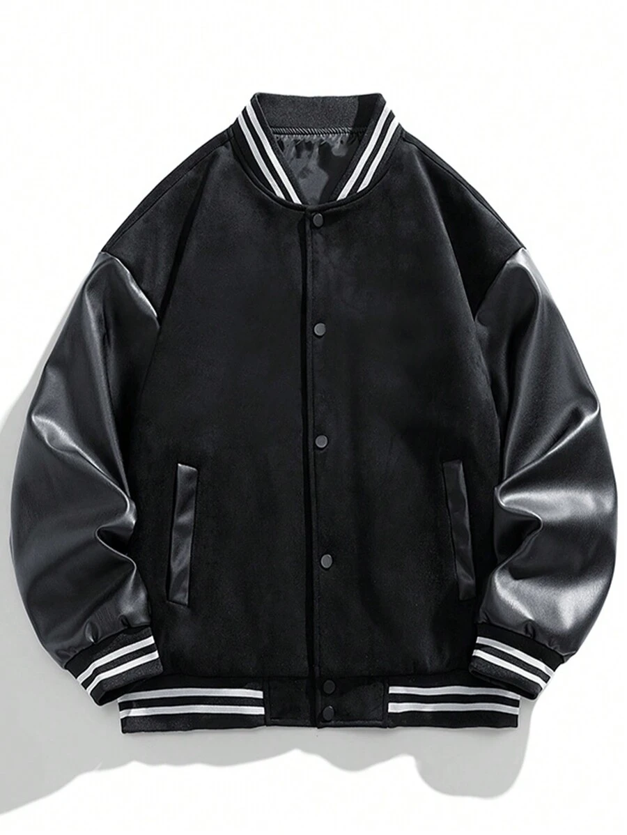 Hooded Loose Fit Jacket, Outdoor Sports Casual New Autumn Men Baseball Jacket