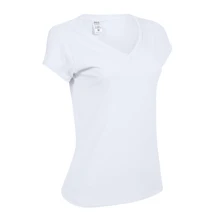 Blusinha Feminina Canelada/elastano Manga Curta - Branca - Visão 1