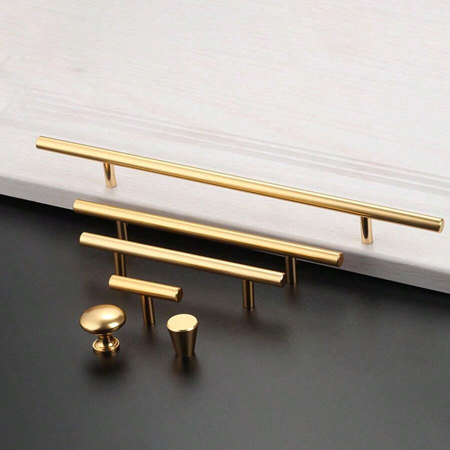 1 件不锈钢 T 形抽屉拉手 - 适合厨房和家具五金的完美橱柜把手