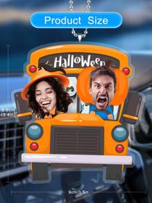 1 cái Trang trí treo xe tùy chỉnh với hai bức ảnh, Nền Halloween mặt dây chuyền xe hơi được cá nhân hóa, Thích hợp để tùy chỉnh DIY cho cả nam và nữ, được sử dụng cho gương chiếu hậu - Một phụ kiện trang trí xe độc đáo Thích hợp cho chủ đề tình yêu vĩnh cửu, hoàn hảo cho các cặp đôi, thú cưng, kỷ niệm gia đình, Và hoàn hảo cho quà tặng kỷ niệm sinh nhật, Halloween, Giáng sinh và kỷ niệm - Màu vàng - Xem 8