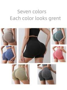 Thể Thao Ngoài Trời 1 Quần Short Tập Yoga Nữ Eo Cao, Kiểm Soát Bụng, Nâng Mông, Nén, Chống Chafing Và Nhanh Khô Chức Năng Định Hình Eo Huấn Luyện Corset Quần Short Định Hình - màu đen - Xem 8
