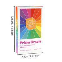 Prism Oracle Cards, Fortune Telling Cards, English Visual Tarot Cards, Card Game, Suitable For Parties, Suitable For Beginners, Halloween Gifts, Christmas Gifts - Multicolor - View 2