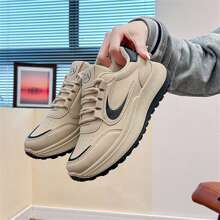 Nuevos tenis casuales y sencillos para mujeres, otoño 2024, moda coreana con suela gruesa, calzado vulcanizado y transpirable - Negro - Ver 6