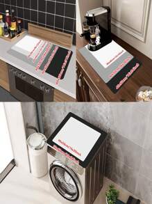 1pc Coffee Mat Coffee Bar Mat Absorbent Non Slip Coffee Mat For Countertops Coffee Bar Accessories Coffee Dish Drying Mat For Coffee Station Waterproof