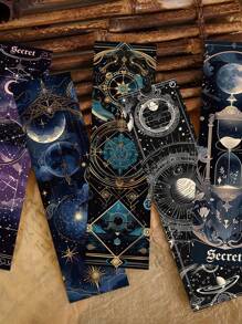 30 Stücke barocke Lesezeichen, bedruckte Seiten, Notizbücher, Papierkarten mit kosmischer Dekoration, kreatives Geschenk für Studenten, Schreibwaren, Schulmaterial, Rückkehr zur Schule