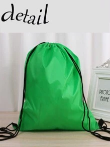 Blank Polyester Drawstring Backpack, Sports Bag, Water Resistant For Customization