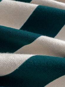 秋冬 Polo 女款保暖针织毛衣 - 墨綠色 - 查看 8