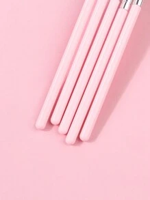 5支/套眼部化妆刷，新款设计，适合初学者的眼影刷，便携式美妆工具，包含眉刷、眼影刷、螺旋刷等。