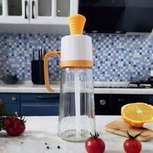 Oil Holder Bottle With Silicone Brush Dispenser - Màu vàng - Xem 1