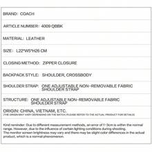 Coach Houston Flyer Bag, Featuring Signature Embossed Leather, Men's Shoulder Bag/Messenger Bag 4009 QBBK - Black - View 8