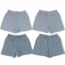 Men's Multi-Pack Of Relaxed Fit Tartan Plaid Classic Boxer Shorts Underwear - 3 件裝基本什錦印花無羈扣門襟 - 查看 2
