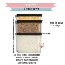 Kitchen Airtight Pot 2500ml Food Storage Holder For Grains Rice Food Resistant - - Đỏ - Xem 4