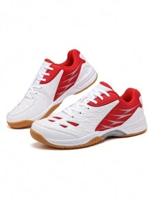Tennis Shoes Lightweight Pickleball All Court Shoes Indoor Outdoor Badminton Sneaker With Arch Support Court Training  For Men, Women, And Students. Suitable For Badminton, Table Tennis, Tennis, And Other Sports - Đỏ - Xem 3