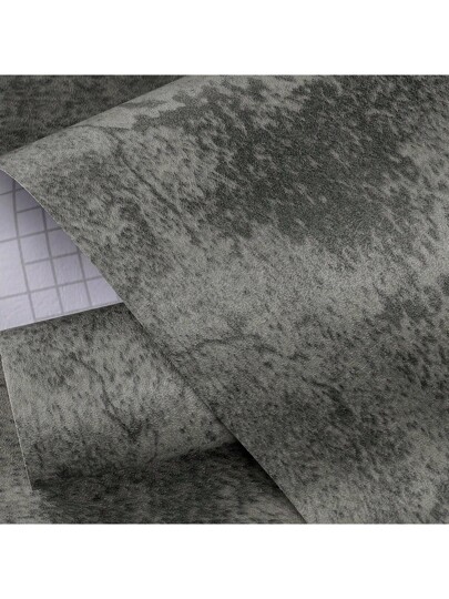 1Roll 15.7in*196.8/118.1/39.3in Old Concrete Wand Peel Stick Wallpaper Bathroom Renter Friendly Dark Grijs Cement Mural Bedroom Self Adhesive Contact Paper Vinyl Wrap Bureau Hoes view 8