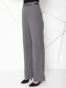 Pantaloon With A Belt - Xám - Xem 3