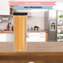 Pote Hermético Para Macarrao  Resistente  Cozinha Grandes Porcoes Porta Mantimentos