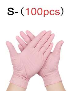 40/70/100 只/一次性丁腈手套，左右手均可使用，男女皆宜，非常适合厨房、洗碗、清洁、美容院、染发、酒店、防水、清洁、洗衣，以及水产养殖、食品加工、家庭清洁、日常使用和DIY树脂制作工具，粉色、白色、蓝色、紫色、黑色，不含乳胶，无粉， - 彩色 - 查看 53