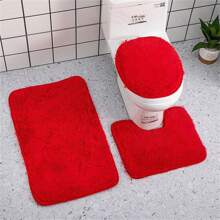3pcs Bathroom Carpet Set With 3pcs Shower Mat, U-Shaped Toilet Mat And Super Absorbent Ultra-Fine Fiber Plush Bath Mat, Slip Resistant, Machine Washable, Fluffy Bath Rug Home Bathroom Decor Outdoor Rug Door Mat Fall Decor Bathroom Accessories Back To School Entryway Decor - Multicolor - View 26