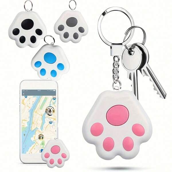 1PC Mini GPS Smart Tracker Tag – Anti-Lost Alarm, Bluetooth 5.0 Key/Pet/Wallet Locator, Wi-Fi Enabled, App-Controlled For IOS/Andro