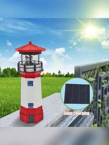 1 Chiếc Ngọn Hải Đăng Năng Lượng Mặt Trời Trang Trí Sân Vườn Ngoài Trời Đèn Cảnh Quan Sân Vườn Tượng Trang Trí Sân Vườn Đèn Bãi Cỏ Trang Trí Thủ Công Đèn LED Xoay Cốc Tích Hợp Pin Sạc Thích Hợp Cho Sân Trong Sân Vườn Sân Trong Bên Hồ Bơi V. V. - Nhiều màu - Xem 3