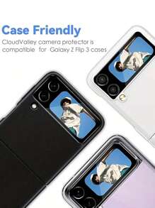 2 Pieces Ultra Clear Tempered Screen Protector Compatible With Samsung Galaxy Z Flip 5/4/3 5G - Anti-Scratch, Camera Lens Film, Soft, HD Clear, Small Back Screen Protection - Compatible With Flip3/ Flip Model 4/5, ZFlip3/ 4/5/ Flip6 Gift For Birthday, Family, Friends Tempered Glass, Phone Screen Protector, Phone Accessories