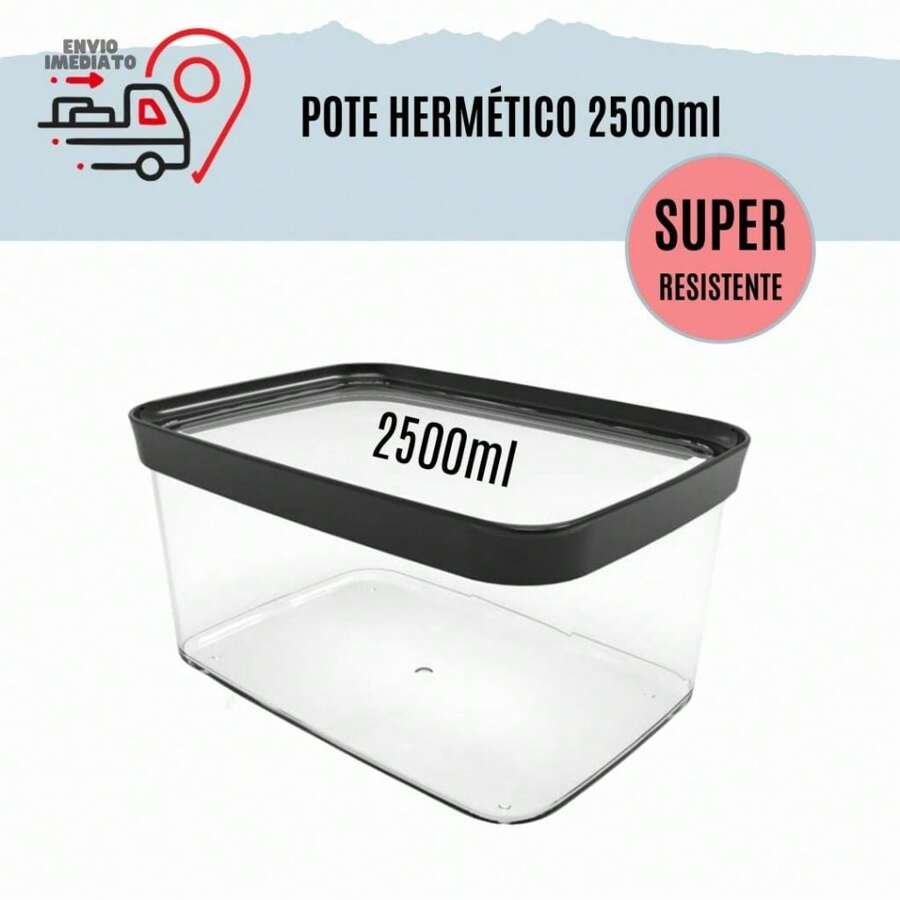 Kitchen Airtight Pot 2500ml Food Storage Holder For Grains Rice Food Resistant - - Đỏ - Xem 1