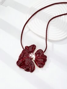 1件珐琅花卉项链，女士款，情人节、母亲节礼物