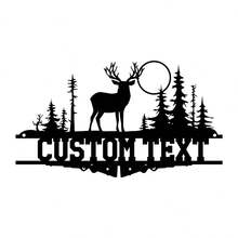 1 件定制厨房金属标牌、厨房标牌鹿地址标牌、厨房墙壁艺术、厨房装饰、个性化室内厨房标牌名称、厨房墙壁挂件