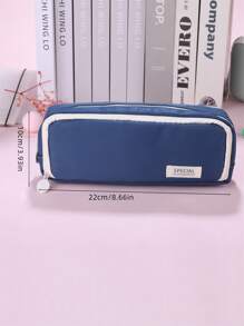 1 件装全新多功能大容量文具盒，三层设计，高品质粉色铅笔盒，适用于学校和办公用品储存