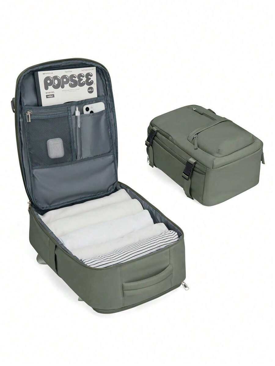 便携式旅行背包，大容量防水尼龙徒步背包，户外笔记本电脑背包，适合旅行、露营、徒步，男女通用，是送给妈妈、爸爸、女儿、朋友的理想礼物，也是新年、情人节和旅行的完美之选。