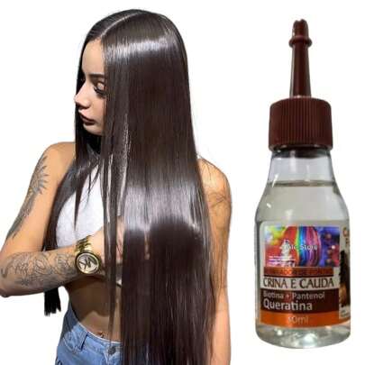 Efeito brilho espelhado sérum hidratação e reparação dos fios cabelo vegetal