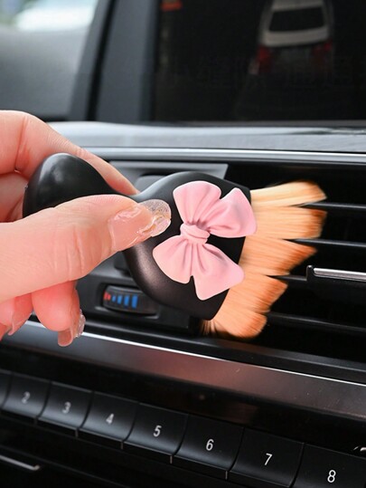 1pc  Car Specific Brush Dust Removal Brush Soft Bristle Brush Air Conditioning Instrument Panel Air Outlet Interior Cleaning Tool